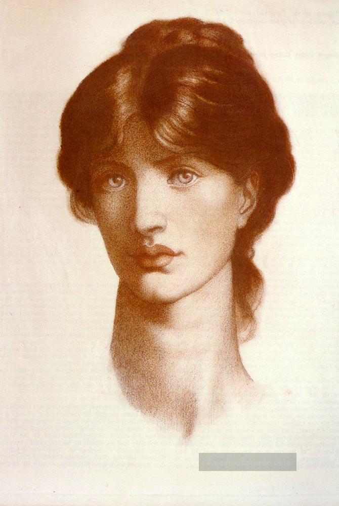 Studie für eine Vision von Fiammetta Präraffaeliten Bruderschaft Dante Gabriel Rossetti Ölgemälde